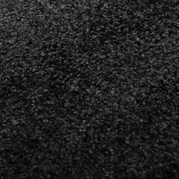 vidaXL Dørmatte vaskbar svart 60x180 cm