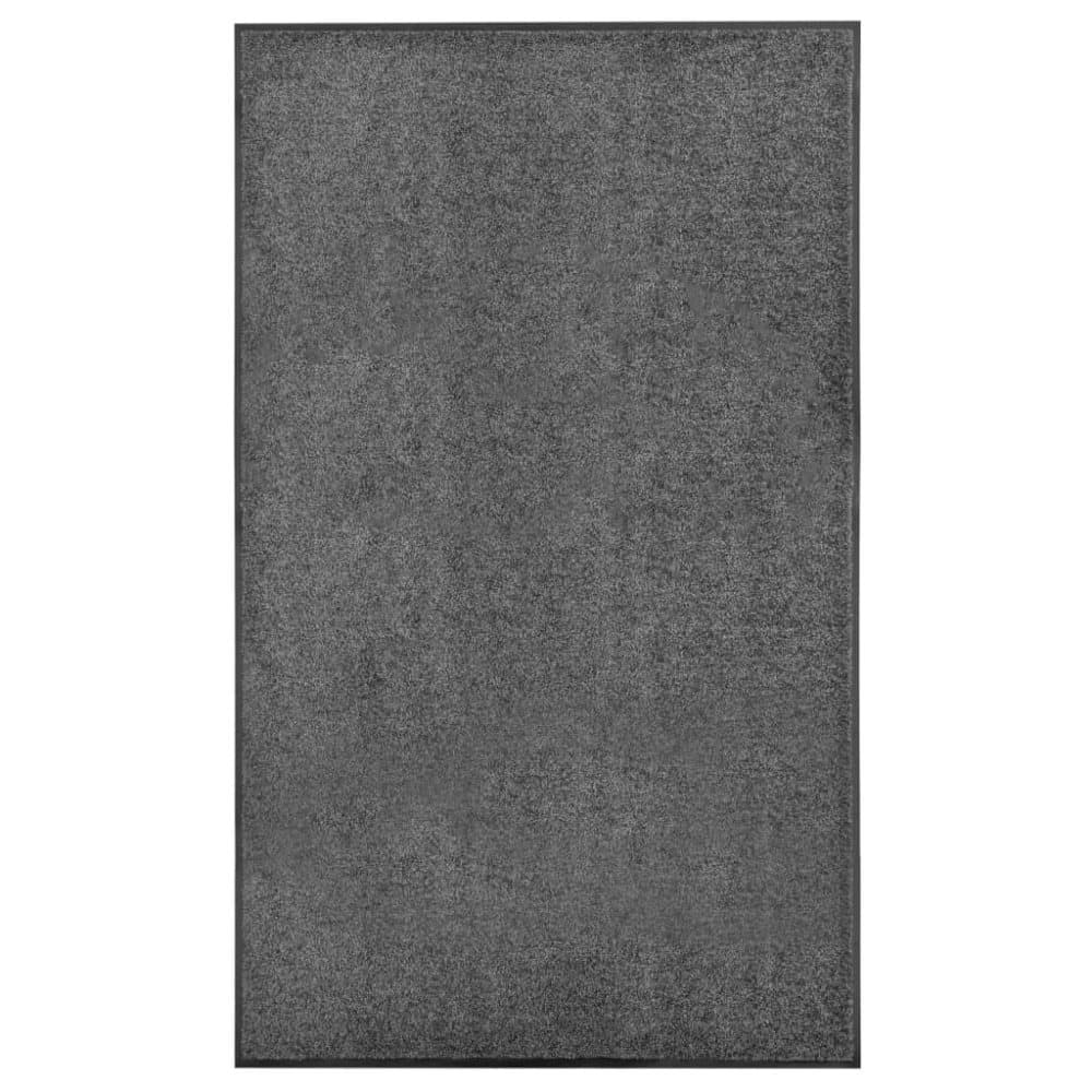 vidaXL Dörrmatta tvättbar antracit 90x150 cm