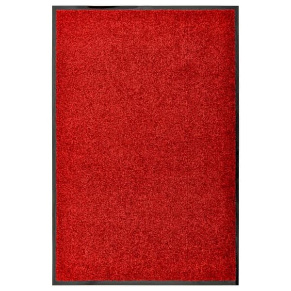 vidaXL Ovimatto pestävä punainen 60x90 cm