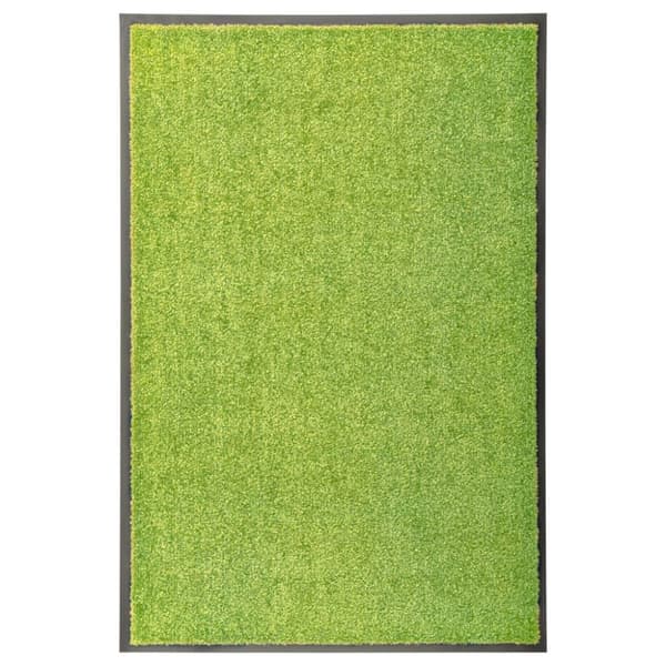 vidaXL vaskbar dørmåtte 60x90 cm grøn