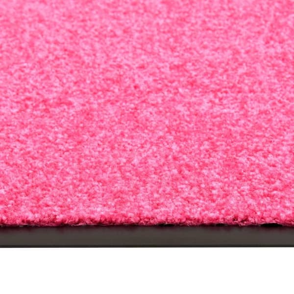 vidaXL Dørmatte vaskbar rosa 60x90 cm