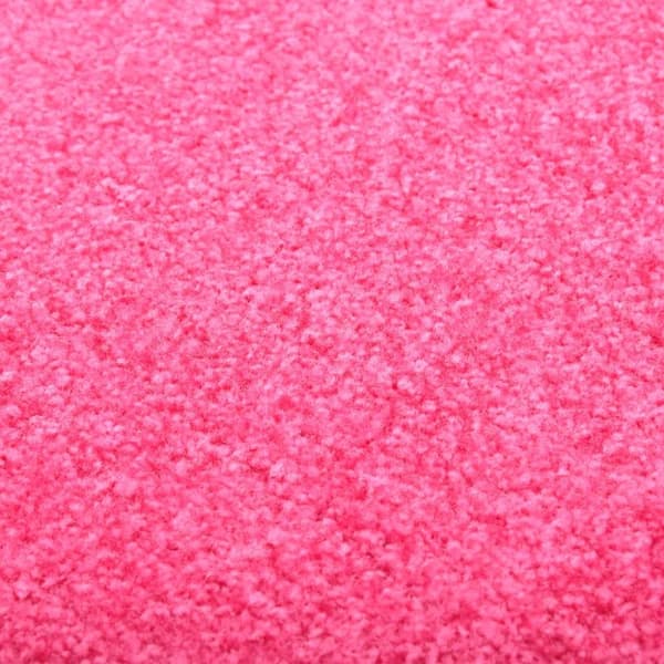 vidaXL Dørmatte vaskbar rosa 60x90 cm