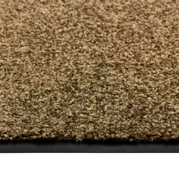 vidaXL vaskbar dørmåtte 40x60 cm brun