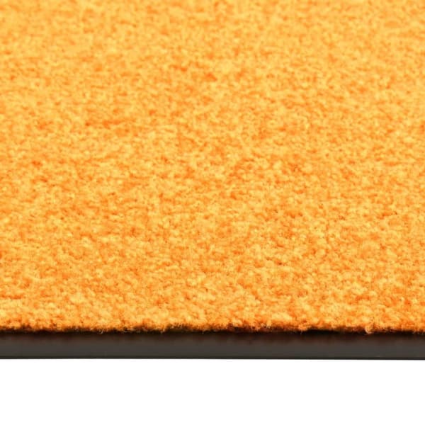vidaXL Dörrmatta tvättbar orange 90x120 cm