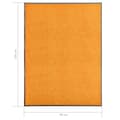 Miniatyrbild 6 av 6: vidaXL Dörrmatta tvättbar orange 90x120 cm
