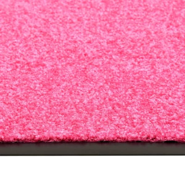 vidaXL Dørmatte vaskbar rosa 40x60 cm
