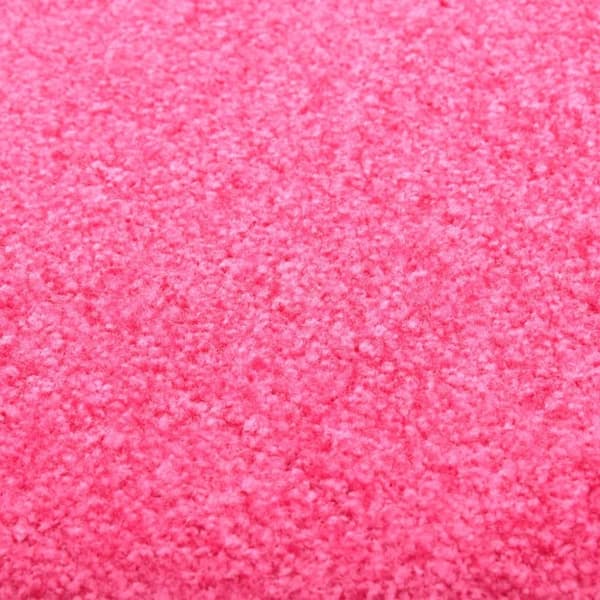vidaXL Dørmatte vaskbar rosa 40x60 cm