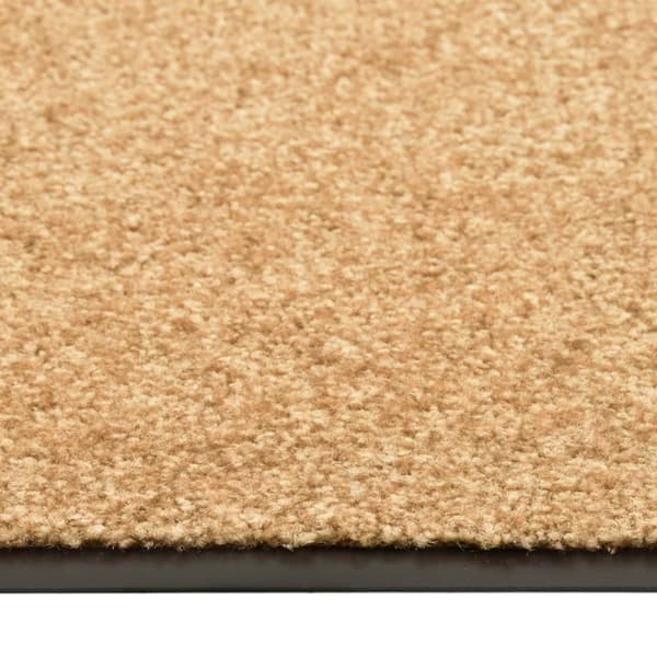 vidaXL vaskbar dørmåtte 40x60 cm cremefarvet