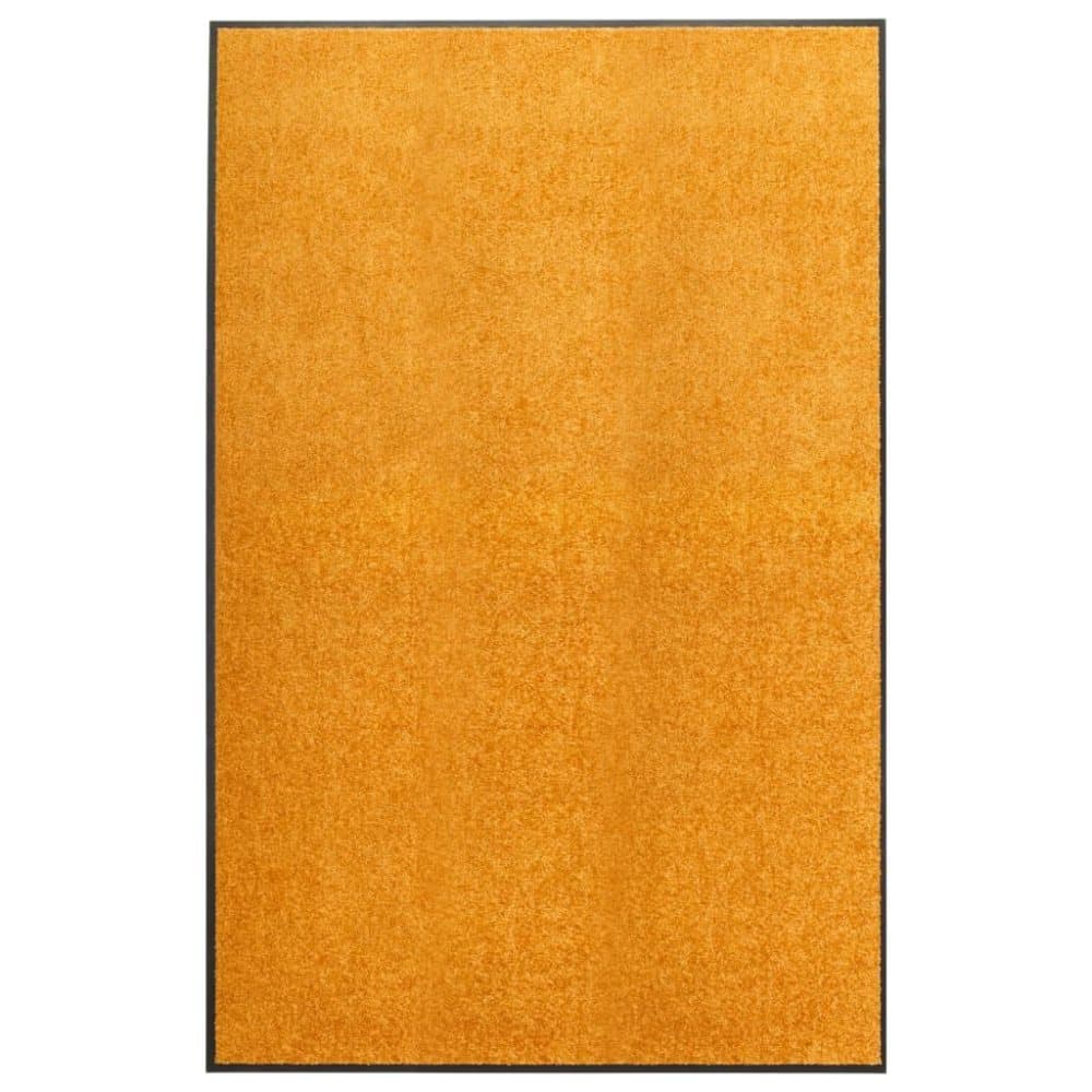 vidaXL vaskbar dørmåtte 120x180 cm orange