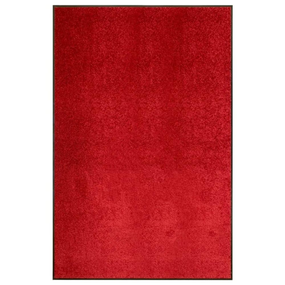 vidaXL vaskbar dørmåtte 120x180 cm rød