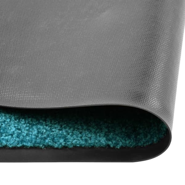 vidaXL vaskbar dørmåtte 60x180 cm cyanblå