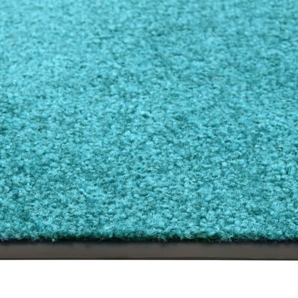 vidaXL Dørmatte vaskbar turkis 60x180 cm