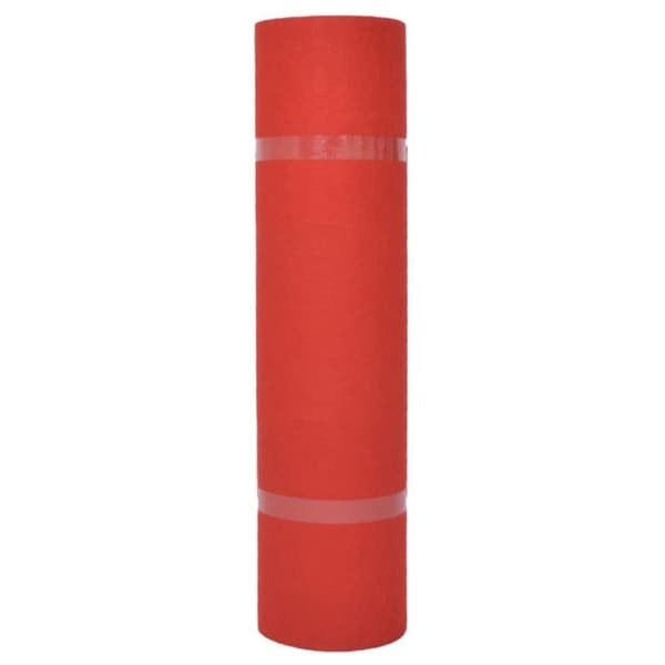 vidaXL Mässmatta slät 1,2x12 m röd