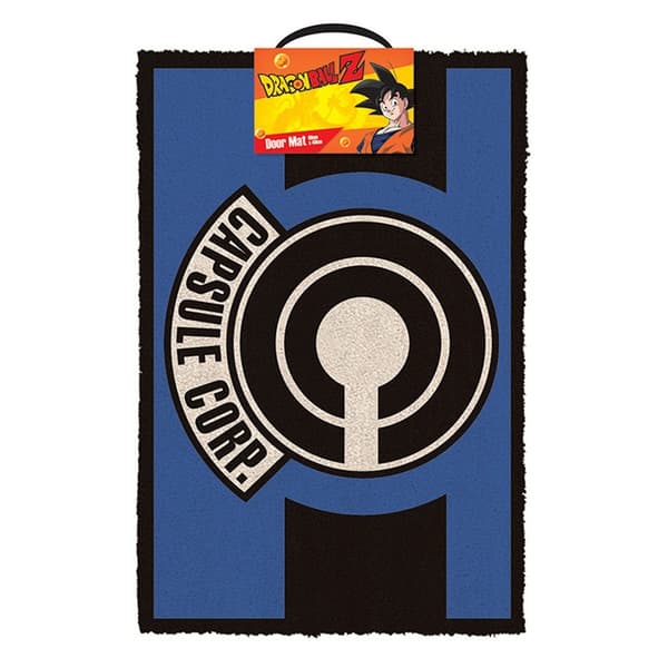 Dragon Ball Z Capsule Corp Door Mat Blue/Black One Size