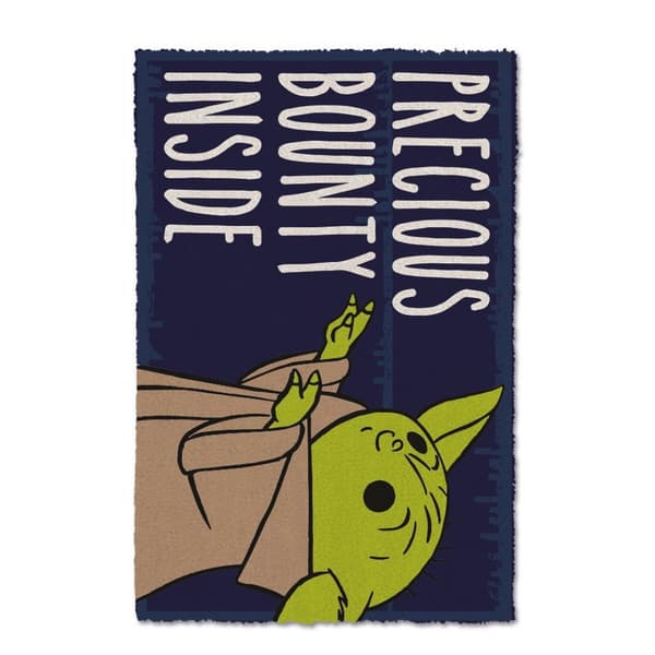 Star Wars: The Mandalorian Precious Bounty Inside Door Mat Blue/Cream/Green One Size