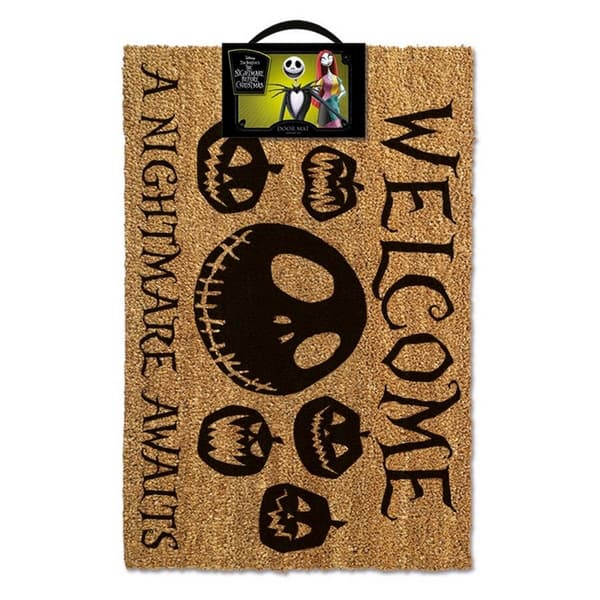 Nightmare Before Christmas Et mareridt venter på dørmåtte Brown/Black One Size