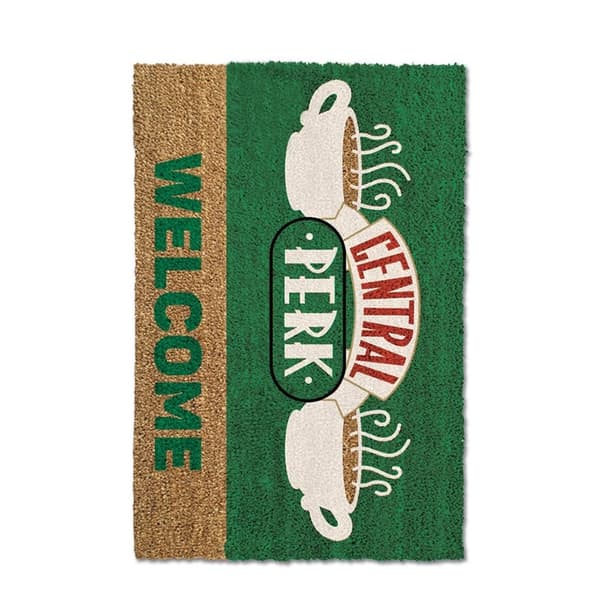 Friends Central Perk dørmåtte Green/Light Brown/White One Size