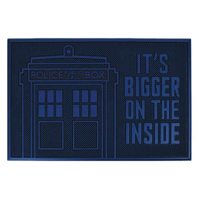 Doctor Who Gummi Tardis dörrmatta