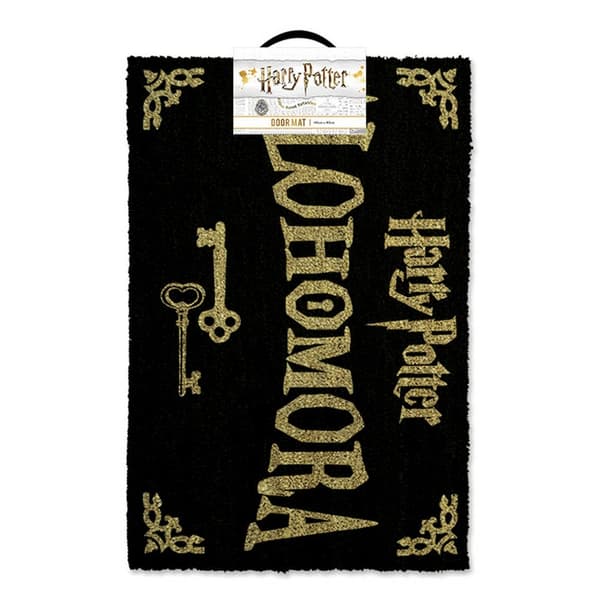 Harry Potter Alohomora Door Mat Black/Tan One Size
