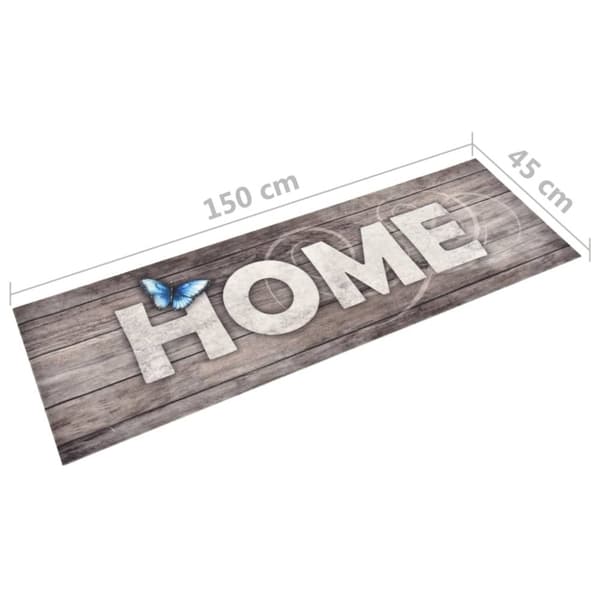 vidaXL Köksmatta maskintvättbar home 45x150 cm