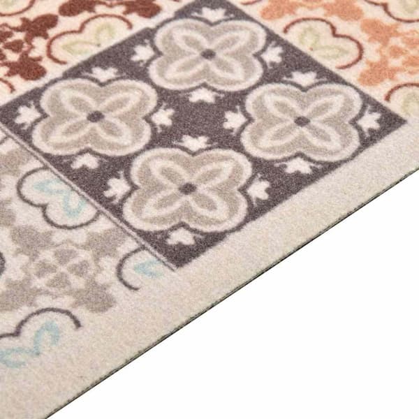 vidaXL Köksmatta maskintvättbar mosaik 60x180 cm