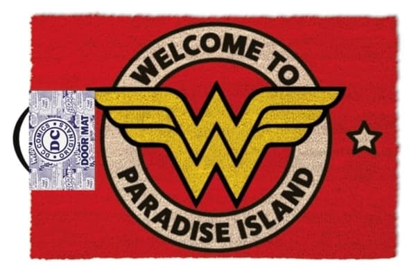 Door Mat: Wonder Woman - Welcome To Paradise Island