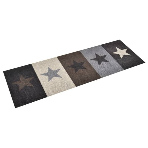 vidaXL vaskbar køkkenmåtte 60x300 cm stjernetryk