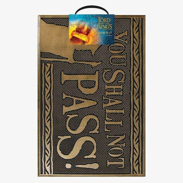 The Lord Of The Rings You Shall Not Pass Rubber Door Mat