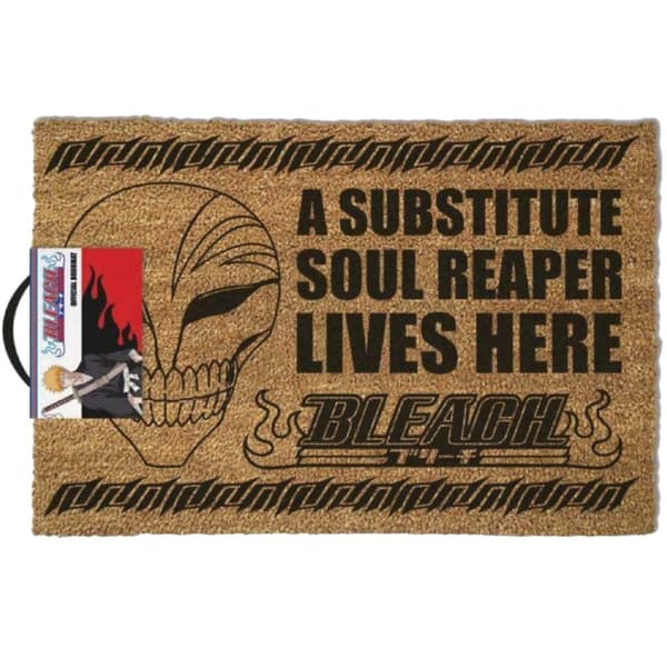 Bleach Lives Here Substitute Soul Reaper Door Mat Brown One Size