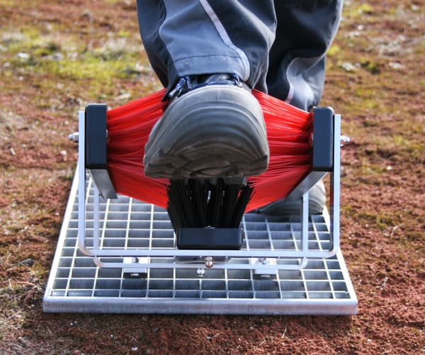 FloorMAX klassisk fodfejemaskine med gitter - enkelt