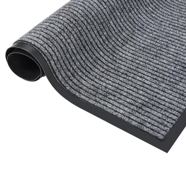 vidaXL Dørmatte stripet grå 60x80 cm