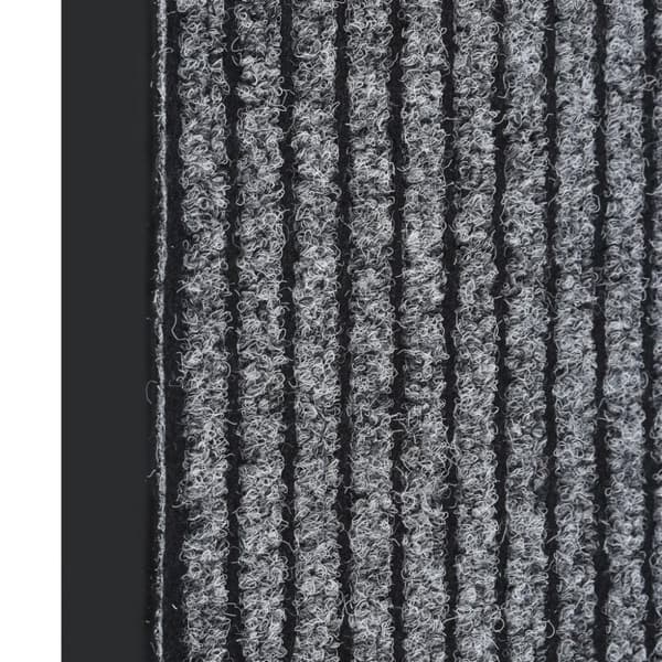 vidaXL Dørmatte stripet grå 60x80 cm