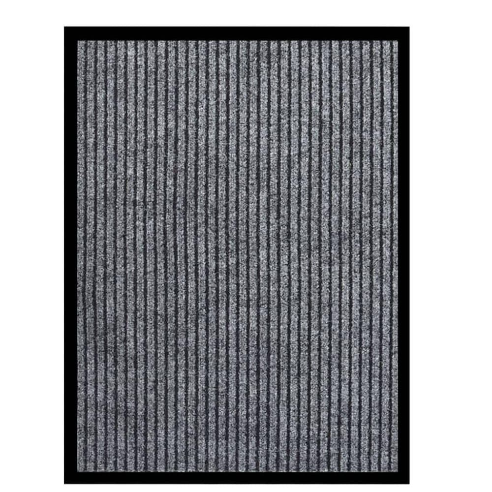 vidaXL Dörrmatta grårandig 60x80 cm
