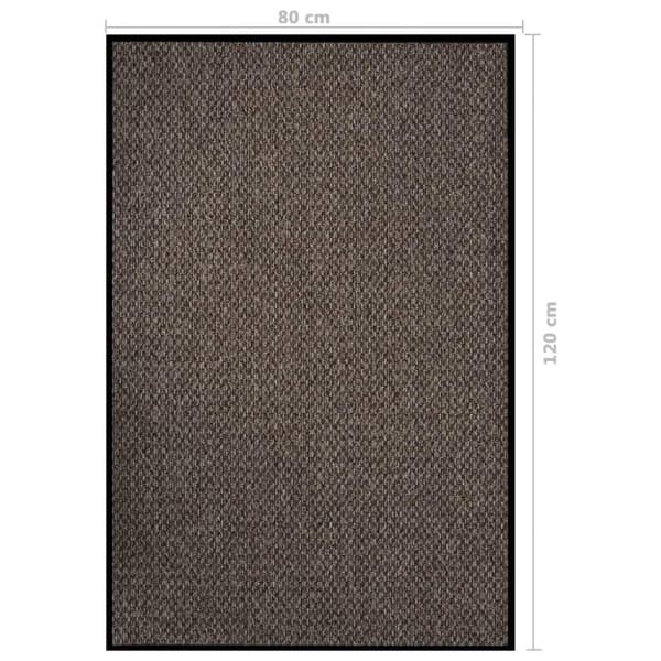vidaXL Dørmatte beige 80x120 cm