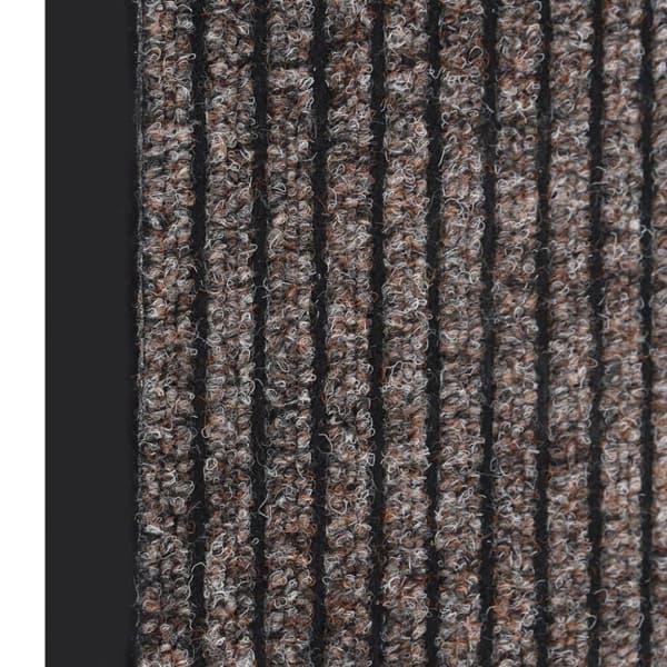 vidaXL Dørmatte stripet beige 80x120 cm