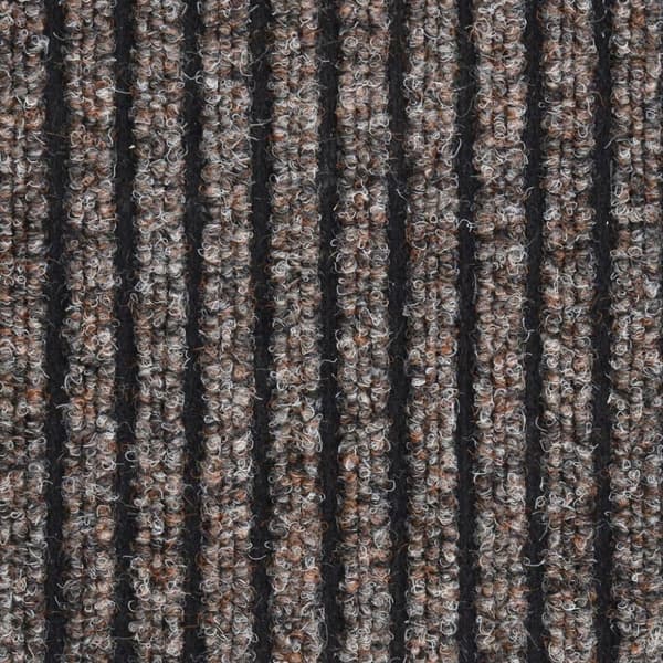 vidaXL Dørmatte stripet beige 80x120 cm
