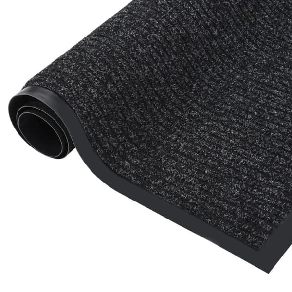 vidaXL Dørmatte stripet antrasitt 80x120 cm