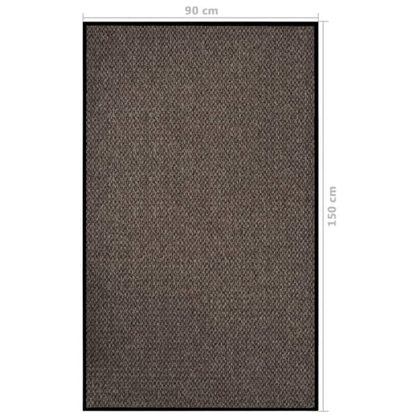 vidaXL Dørmatte beige 90x150 cm