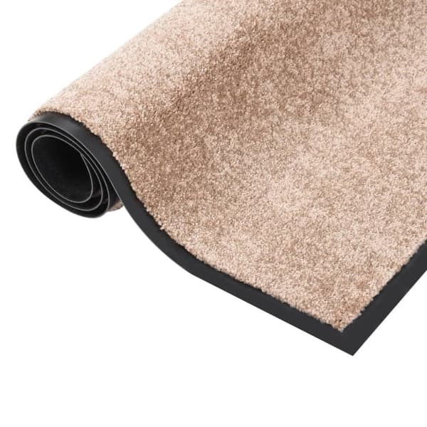 vidaXL Dørmatte beige 60x80 cm