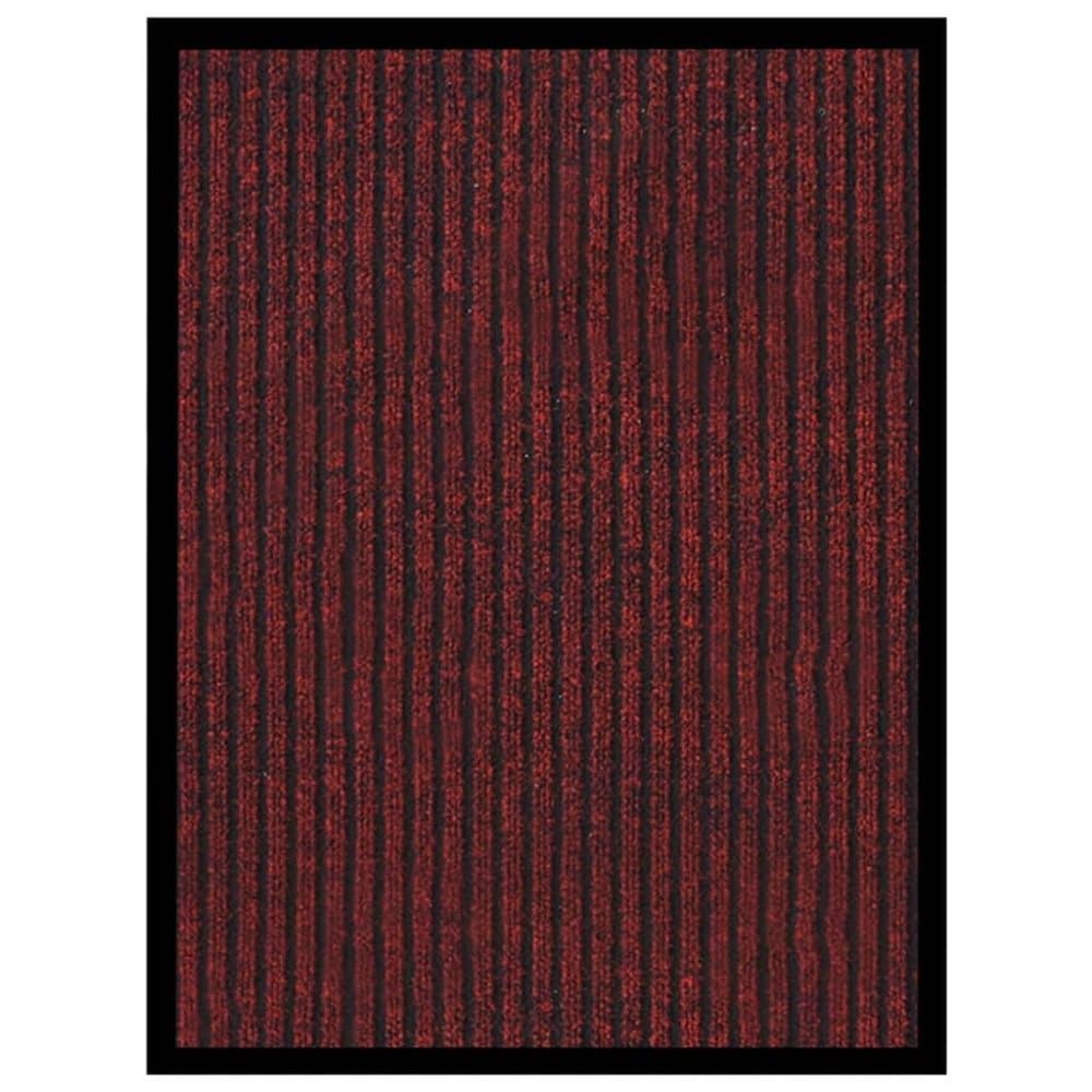 vidaXL Dörrmatta rödrandig 40x60 cm
