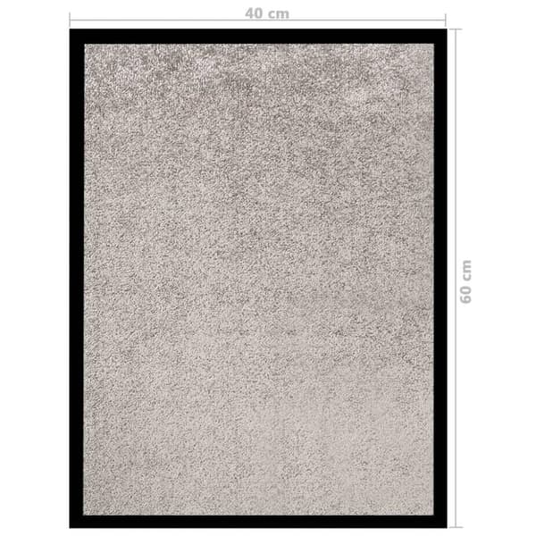 vidaXL Ovimatto harmaa 40x60 cm