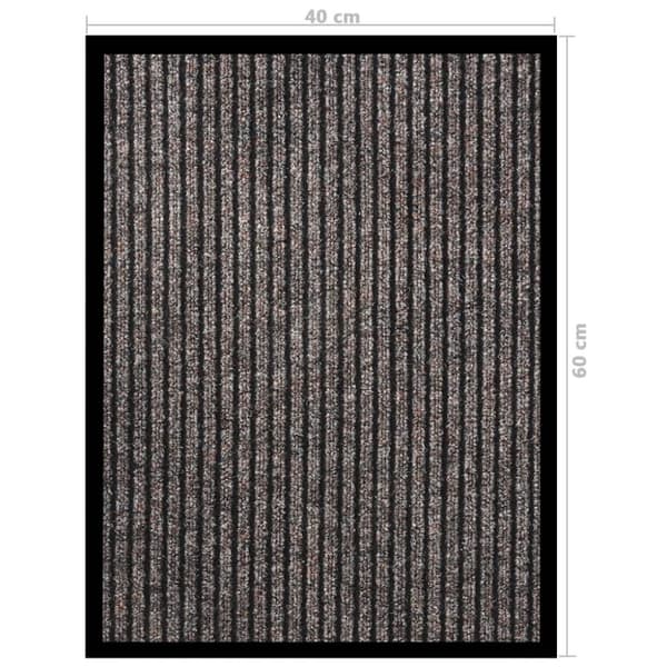 vidaXL dørmåtte 40x60 cm stribet beige