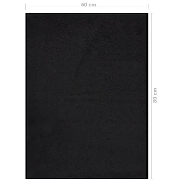 vidaXL Ovimatto musta 60x80 cm