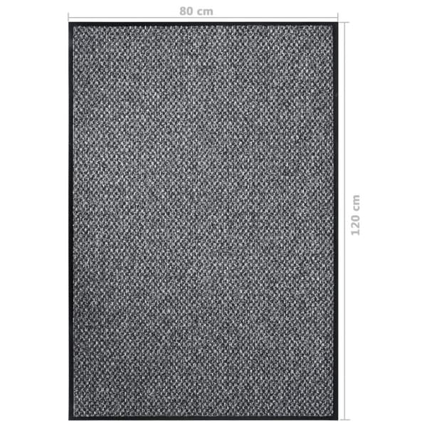 vidaXL Ovimatto harmaa 80x120 cm