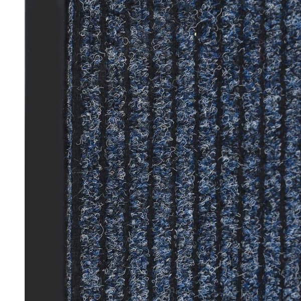 vidaXL Dørmatte stripet blå 60x80 cm
