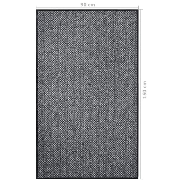 vidaXL Dörrmatta grå 90x150 cm
