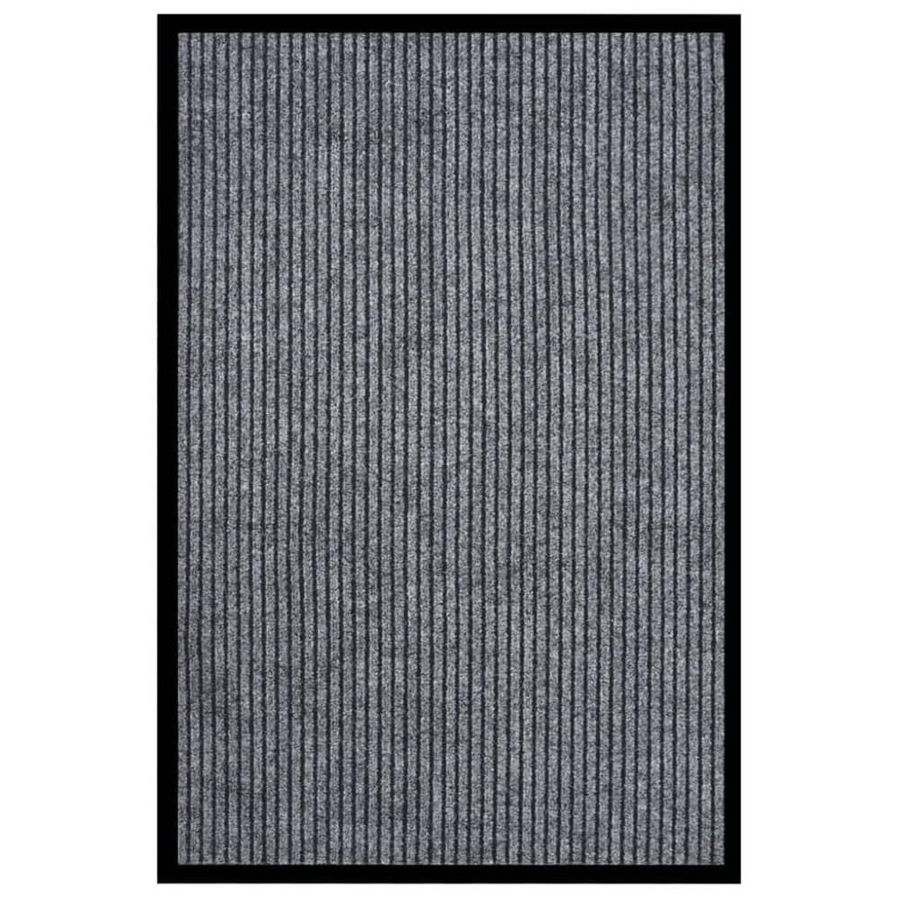 vidaXL Dörrmatta grårandig 80x120 cm