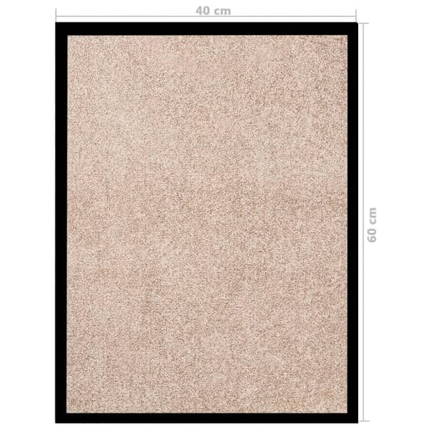 vidaXL Dørmatte beige 40x60 cm