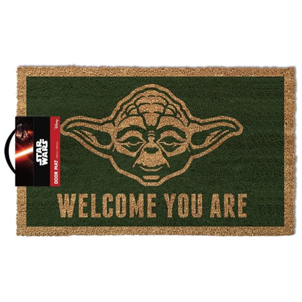 Star Wars Yoda dörrmatta Green/Brown One Size