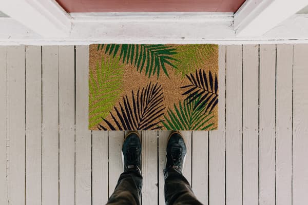 50 x 80 cm Kokosmåtte - Blad